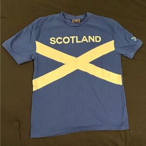 Scotland Blue and White Short Sleeve Tee
